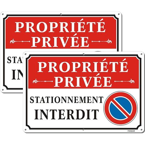 Sign Parking 20 x 30 cm Aluminium Pre-Holes Home/Business Security (1/5)