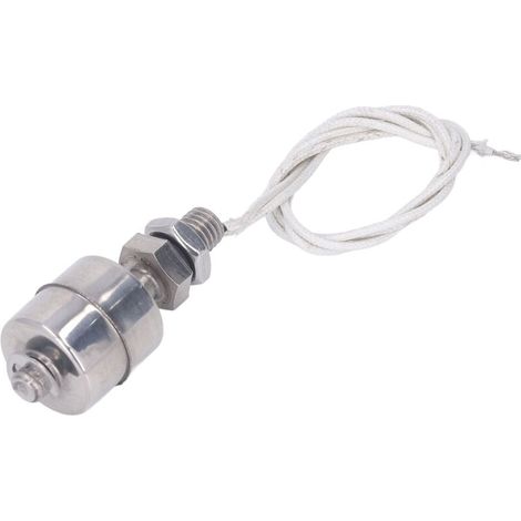 Rosvola Commutateur de contrôleur de niveau de liquide d'eau flottant 5Mpa, capteur de contrôle en acier inoxydable, course de 10mm 0-220V 45mm L. (1/5)