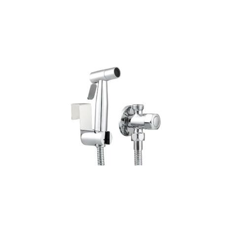 Hygienisches WC-Duschset mit 2 Modi, Edelstahl, Handbrause für WC, Chrom ZVD - Crezuo (1/4)