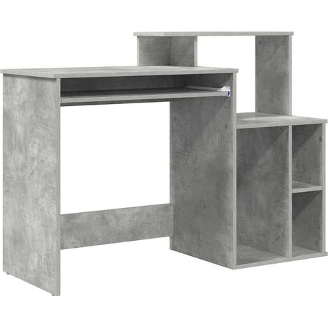 Maison Exclusive - Schreibtisch Beton Grau 120,5 x 44 x 88,5 cm H