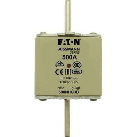 Multipack Eaton NH-SICH.EINSATZ 500A 500V GR3 (NH3/ 500A 500V) - 3 Stück