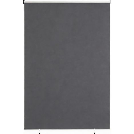 Einziehbares Rollo aus UV-beständigem Polyester mit Kette, 240 x 160 cm, Dunkelgrau