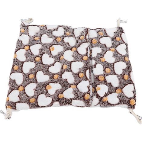 Cage Suspendu pour Petit Animal, Hamac Cosy Style Enveloppe avec Crochets, Lit Chaud pour Hamster Lapin Furet (1/5)