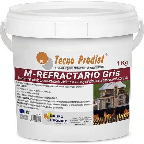TECNO PRODIST M - Refractario Gris - Mortero Refractario