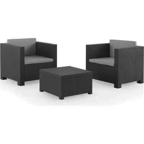 Conjunto de jardin Set Diva Tête à tête SHAF Wengué (1/5)