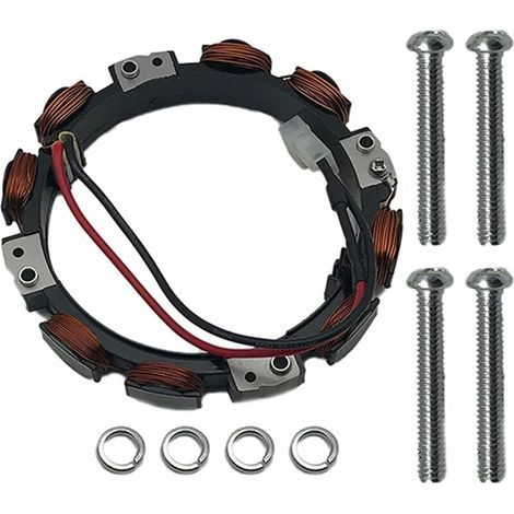 Estator de alternador 592831 para Briggs & Stratton – Reemplazo para 696459, 393800, 691063 y 393474 – Compatible con motores de sopladores de nieve Toro (1/5)