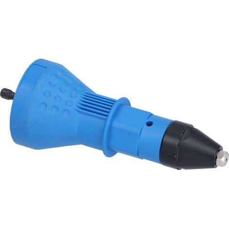 Adaptateur de perceuse à rivets ergonomique électrique pour rivetage et perçage, outil d'insertion d'écrous avec clés hexagonales et buses (1/5)