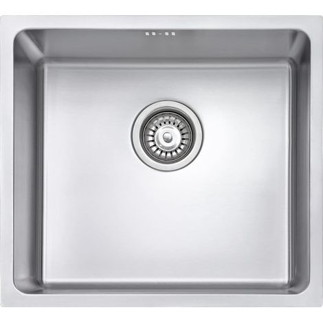 JASSFERRY Küchenspüle 1 Becken Unterbau-Küchenspüle, 490 x 440 mm Unterbauspüle mit Abfallsieb (1/5)