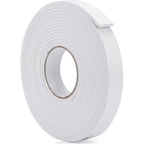 Self-Adhesive EVA Foam Door Seal, White, 2cm x 6m (1/5)