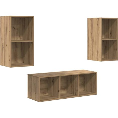Maison Exclusive - Ensemble meuble TV 3 pcs Chêne artisanal Bois d'ingénierie