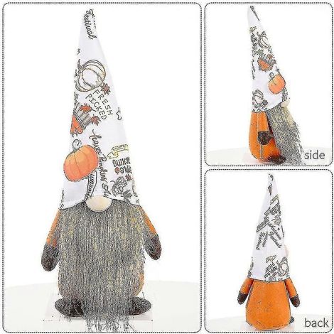 Décoration de chapeau imprimé avec poupée sans visage pour la fête des récoltes, centre commercial, bar, vitrine. (1/5)