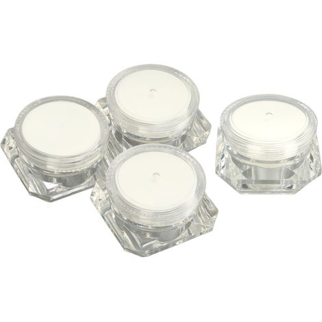 Nachfüllbarer Cremetiegel aus Kunststoff, diamantförmige Optik, ideal für Reisen, Camping und zum Schminken. (1/5)