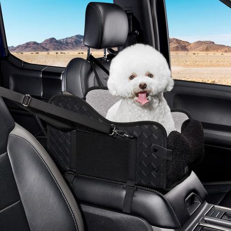 Siège auto pour petit chien et chat, imperméable, avec poches, fixation double (1/5)