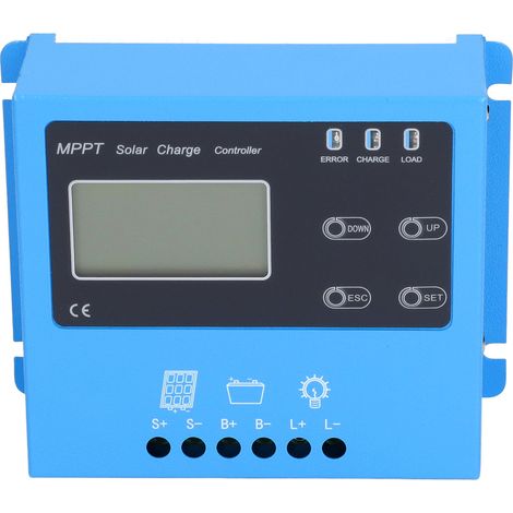 Régulateur de charge solaire MPPT 20A 12V/24V pour panneau et batterie, contrôleur intelligent 240W/480W avec reconnaissance automatique (1/5)