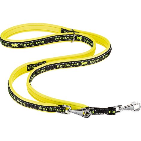 Ferplast SPORT DOG GA Guinzaglio imbottito per l'addestramento di cani. Vari colori e misure.. Variante GA25/200 - Misure: 25 mm x L 200 cm - Giallo