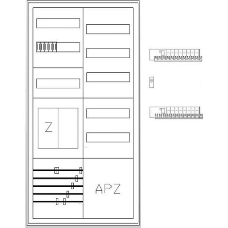 ABN Zählerschrank eHZ 1Z 1R 1V1APZ S27EB111V2S (1/2)