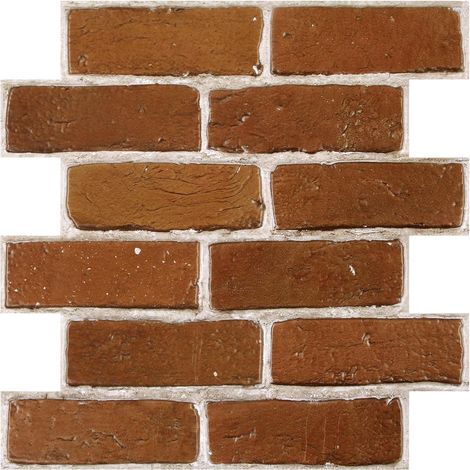 Panneaux Muraux 3D Fausse Brique Murale, 10 Pièces (1/5)