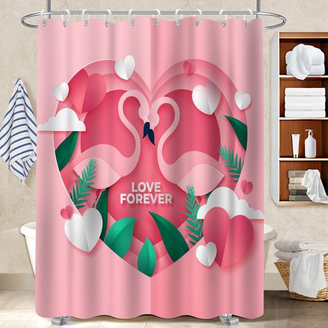 Rideau douche imperméable polyester 180x180 aéré bâche de douche pour un éveil en douceur le matin (1/5)