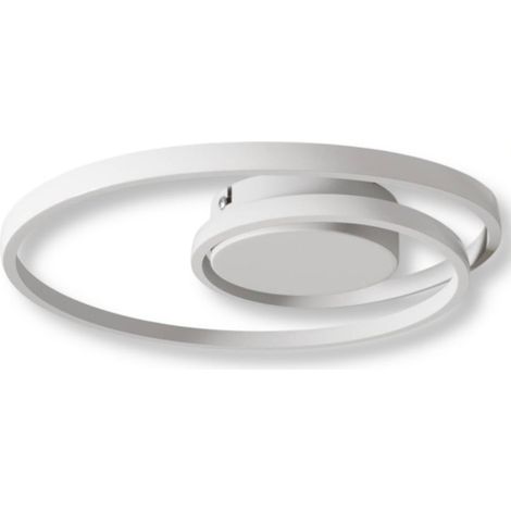 TrAdE Shop Traesio - Plafoniera Lampadario Led Smd Soffitto Design Ad Anelli 32w 3in1 Cct 3000k-6500k Pn-20b3c - (1/5)