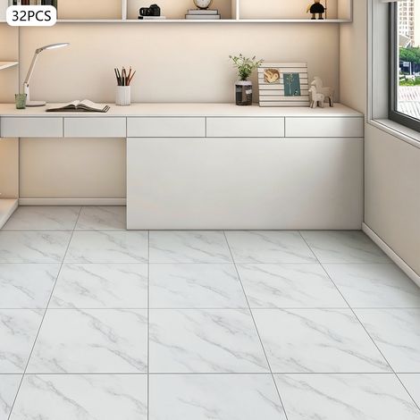 YISSALE-Selbstklebende wasserfeste Bodenfliesen - Holz-Laminat-Optik, einfach abziehbar und aufklebbar, geeignet für Wohnzimmer, Schlafzimmer, Küche und Bad, ideal für saubere, ebene Flächen (1/5)