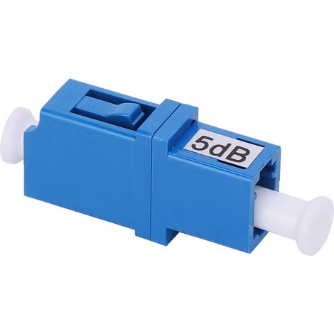 Connecteur fibre optique LC/UPC-5DB, coupleur monomode, adaptateur bride atténuateur, raccord femelle, qualité réseau, 1 pièce. (1/5)