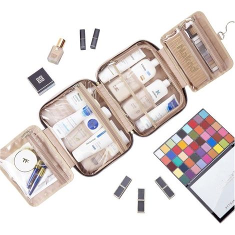 Trousse de toilette voyage étanche avec crochet Organisateur multi usage (1/5)