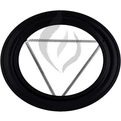 FPLUS plafon  estufa vitrificado negro ø 200mm pv200 , plafon  estufa vitrificado negro ø 200mm pv200