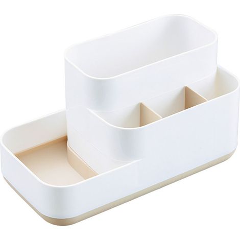 Organiseur de Bureau 5 Compartiments Kaki - Rangement Fournitures de Bureau - Design Moderne - Pour Bureau, École et Maison (1/5)