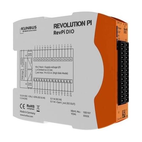 Revolution Pi by Kunbus RevPi DIO PR100197 Modulo espansione PLC 24 V (1/3)