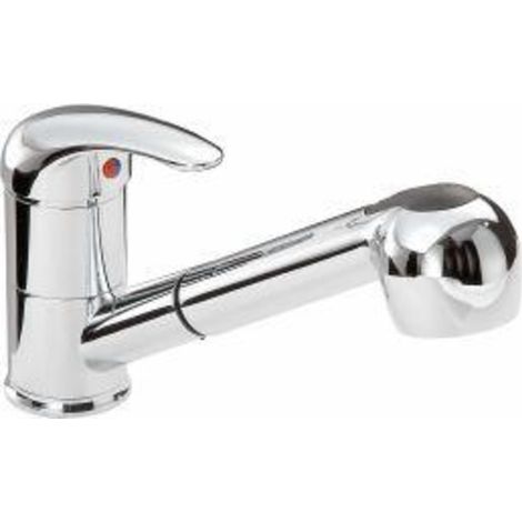 Sanitop-Wingenroth 77105 4 Soul Robinet mitigeur a poignée unique pour évier de cuisine avec douchette Chromé (1/2)