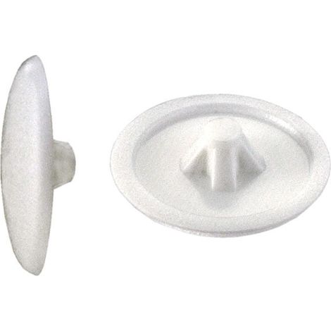 Abdeckkappen Ø 12 mm für PZ 2 Schrauben weiß - 50 Stk. Dübel