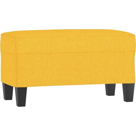 Banc Jaune clair 70x35x41 cm Tissu CFW758310 (1/5)