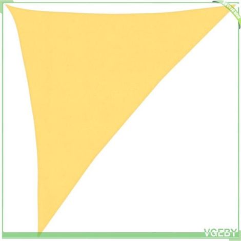 Voile d'ombrage - FAFEICY - 311146 - Triangulaire 3x4x5 m - 160 g/m² - Beige - 90% UV (1/5)