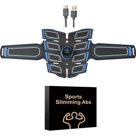 Filiyano-Appareil de fitness : Huit patchs pour muscles abdominaux, appareil abdominal, patchs de massage pour affiner la taille et le ventre (réf.