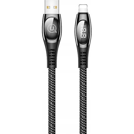 Usams USB - Apple Lightning Kabel 1,2 m schwarz 1 Stück. (1/4)