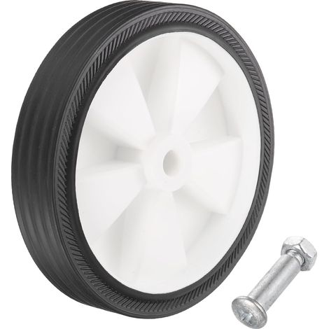 6 Inch Roues De Compresseur D'Air Remplacement Roues Universelles Pour Most Air Compressors Augmentation De La Manoeuvrabilité Avec 0.5" Dia Pack Of 1,White (1/5)