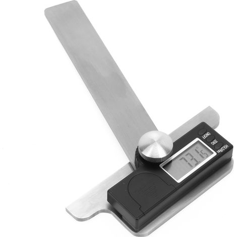 Rapporteur numérique en acier inoxydable 0-180° avec règle d'angle électronique, précision 0,01° (1/5)