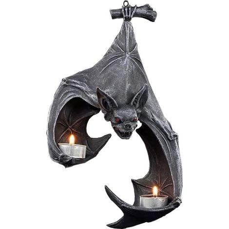 Applique murale chauve-souris réaliste, décoration suspendue charmante et simple, candélabre (1/5)