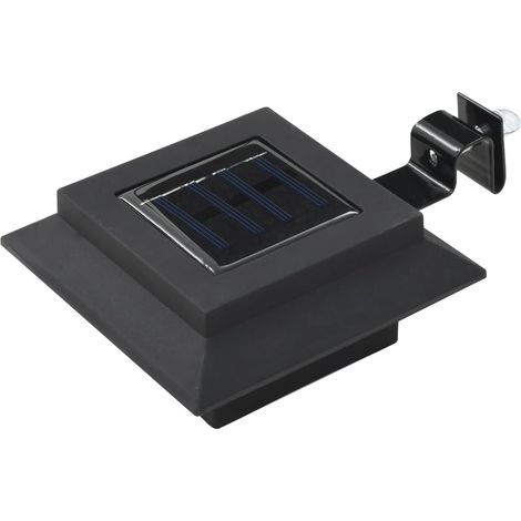 6 pcs Lampe solaire à LED carrée d'extérieur 12 cm Noir CFW48126 (1/5)