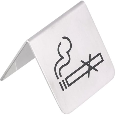 d interdiction double face pour table en acier inoxydable