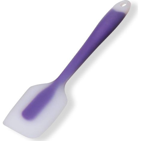 1 Spatule en Silicone Résistante à la Chaleur, Flexible et Antiadhésive pour Cuisine et Pâtisserie, Violet