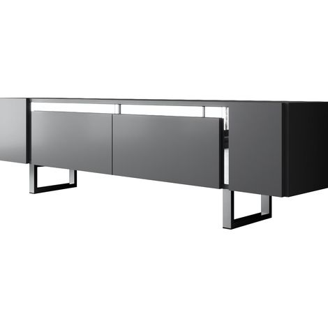 Mueble TV, mesa TV, mueble bajo. Stand Antracita Plata (1/5)
