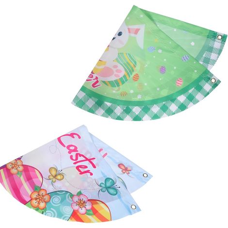 Stück Halbrunde Gartenflaggen aus Polyester Wetterfeste (1/5)