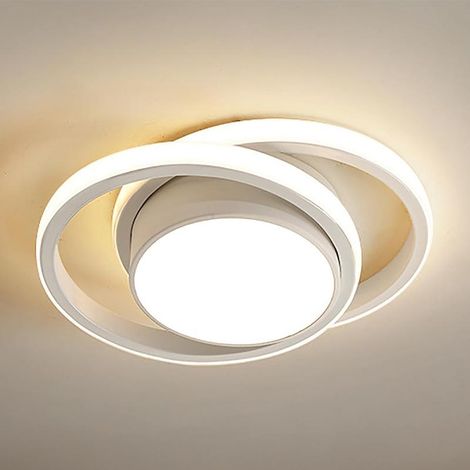 32W round ceiling light for bedroom and hallway, light fixture with 3-color dimming, suitable for living room, bathroom, kitchen (1/5)