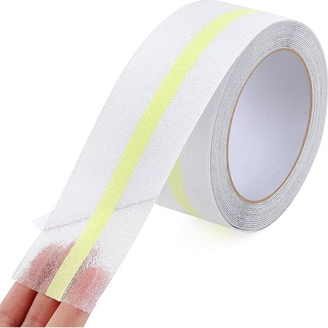Bande Antidérapante Escalier Ruban Antidérapant Adhésif Phosphorescent de Traction 5cm5m Transparent (1/5)