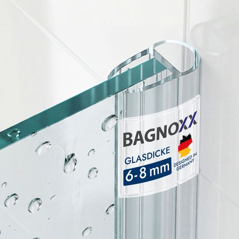 Duschdichtung Hohlkammerprofil Spaltdichtung, Abdichtung Dusche Transparent 200cm, zwischen Duschwand und weiterem Glaselement - für 6mm Glasstärke (1/5)