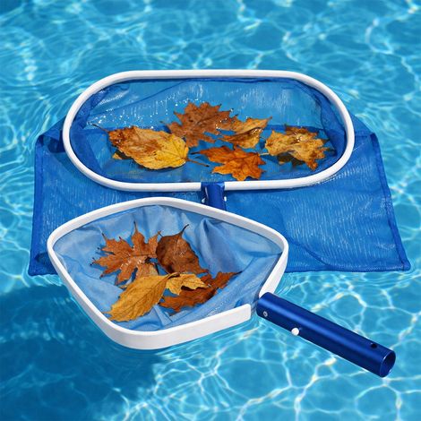 Lot d'épuisettes de fond et surface pour piscine