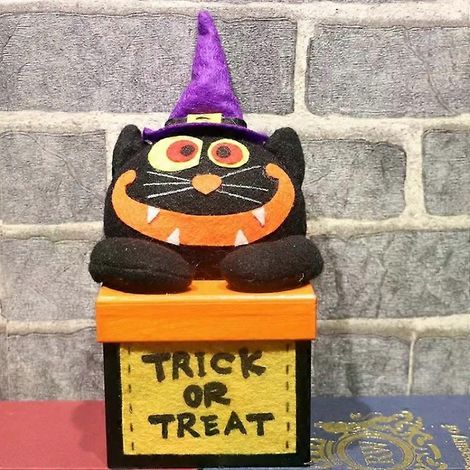 Boîte cadeau en forme de bocal à bonbons pour Halloween - Décoration festive pour enfants et fêtes (1/5)