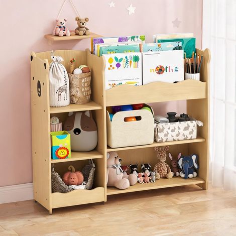 Meuble de rangement enfant 3 étagères en MDF 92 x 29 x 79 cm (1/5)
