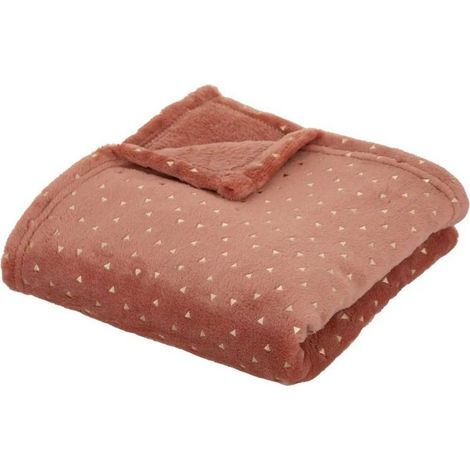 Plaid Flanelle Enfant Berlingot 75x100cm Terracotta (1/3)